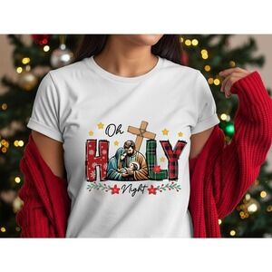 Holly Night Christmas Tee T Shirt